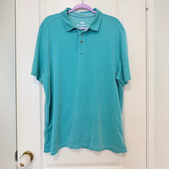 Tommy Bahama Other - Tommy Bahama Polo Shirt XL Tall Blue Short Sleeve Casual Mens